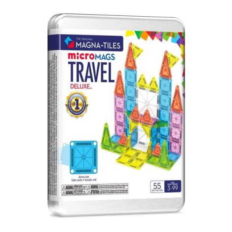 MAGNA-TILES microMAGS Travel Deluxe, 55 piese - imagine 7